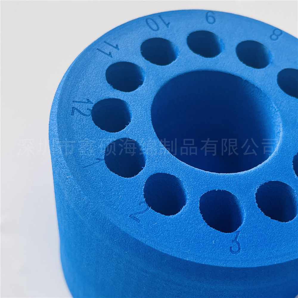 成型泡棉冷冻盒eva防护泡棉包装 蓝色EVA泡沫瑜伽砖供应