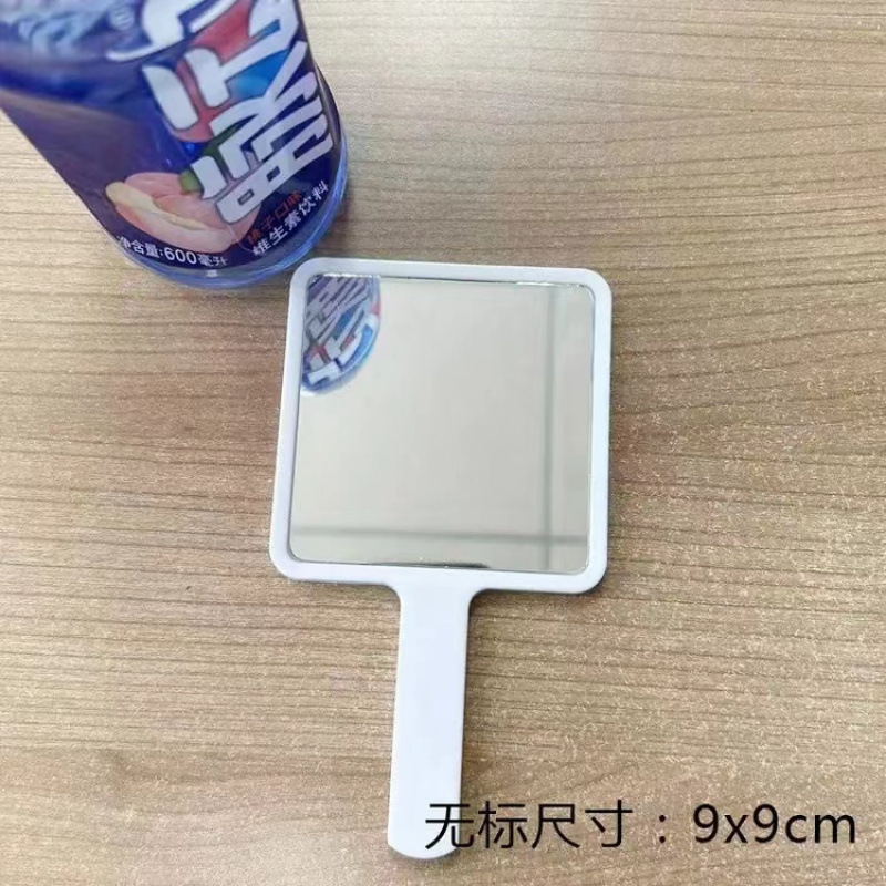 手拿高级美容院化妆镜纹绣半永久手柄镜子手持网红便携理发镜牙科|undefined
