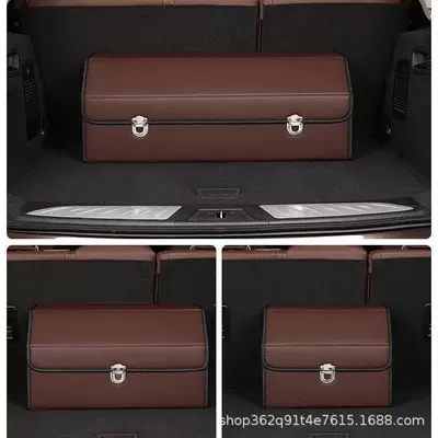 Car storage bag/box – trunk storage box, large-sized - brown-clean-face-small-size-383130cm
