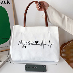 Large Capacity Commuter Canvas Tote Bag for Women 2024 New Style Fashion Student Single Shoulder Bag Large Capacity Lightweight Crossbody Bag