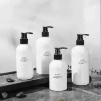 300ml 500ml фарфоровый белый жесткий пластик ПЭТ лосьон для тела для тела, дезинфицирующее средство для рук упаковочная бутылка