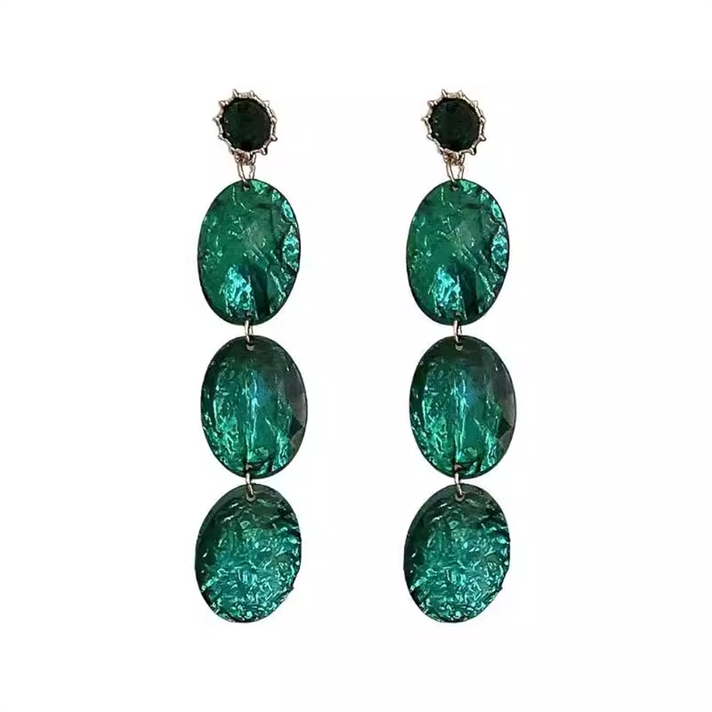 Retro earrings, silver needle, light luxury style