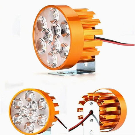 Best-selling external LED headlight with 6/9 beads, external mount, modified motorcycle LED spotlight, LED car headlight