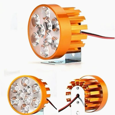 Best-selling external LED headlight with 6/9 beads, external mount, modified motorcycle LED spotlight, LED car headlight (Motorcycle headlights, headlights)