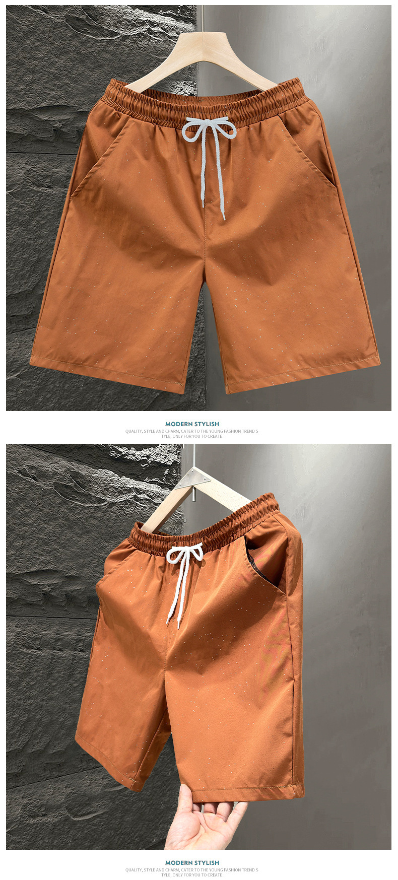Pantaloncini mare uomo estate sportivi casual vestibilità dritta_voghion.com