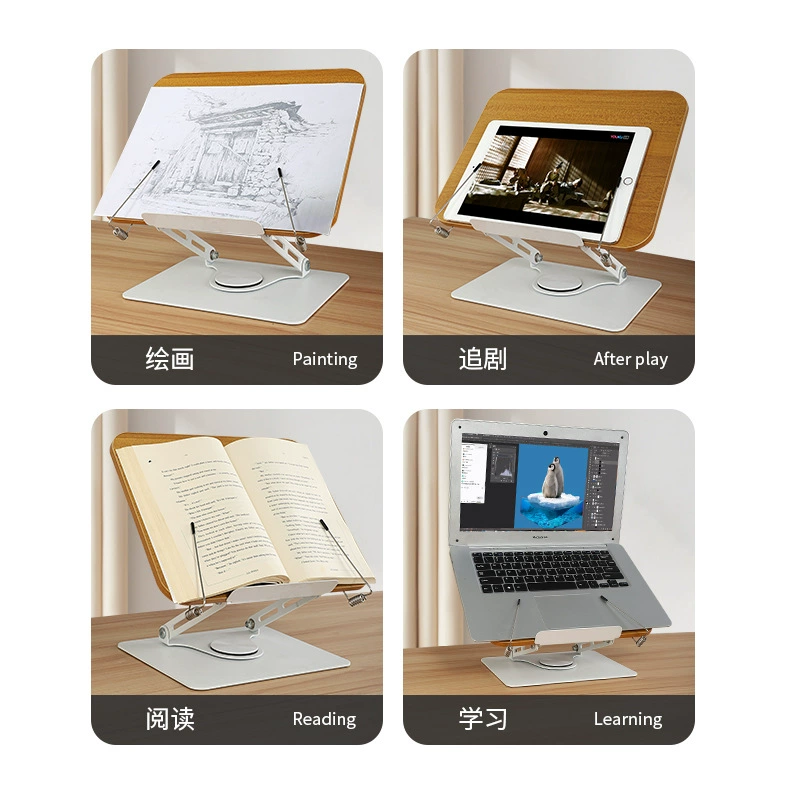 Table reading, bookshelf for adults, adjustable universal support frame