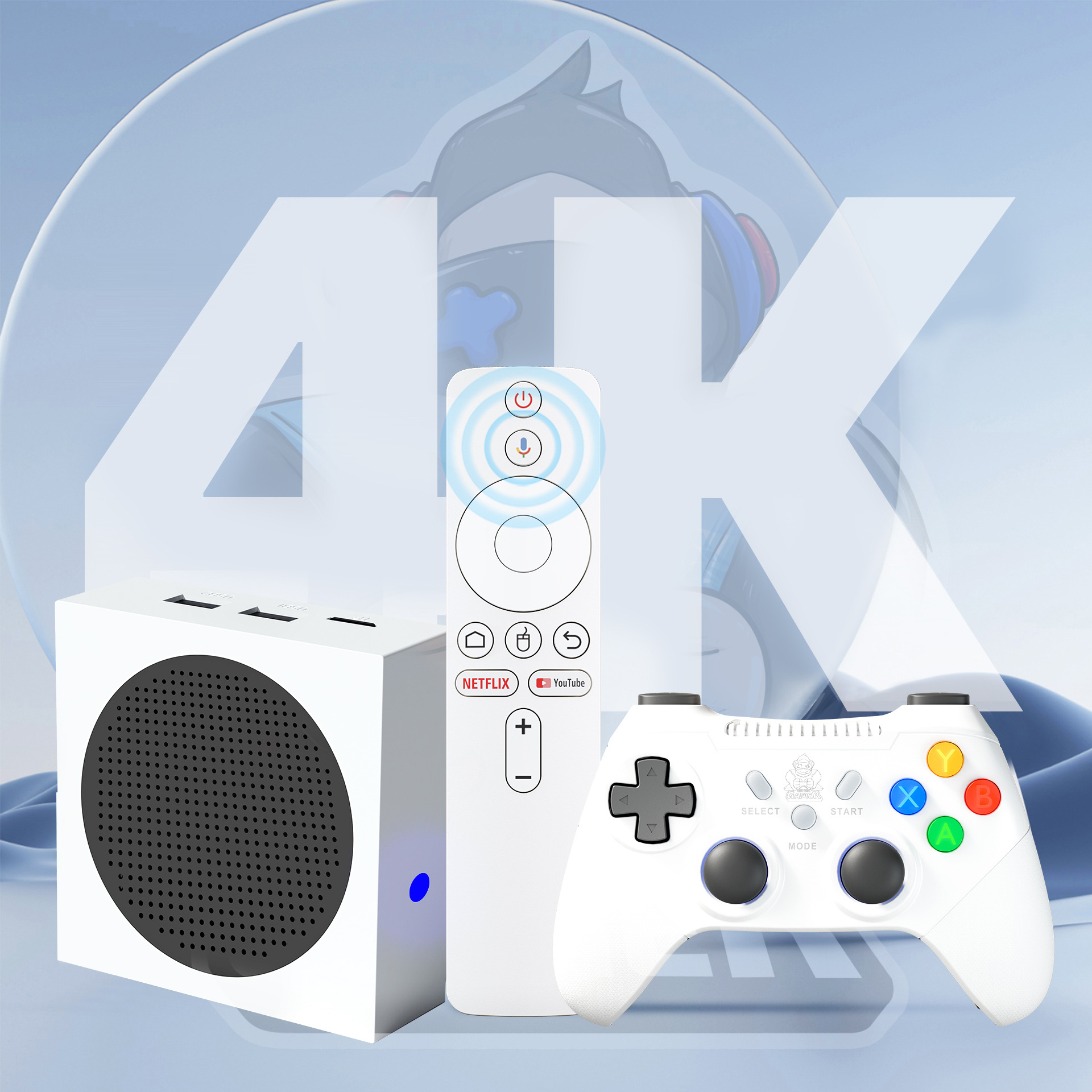 Cross Border G8 Set Top Box 2in1 Game Machine Android Voice Smart 4K HD WiFi Network TV Box TVbox