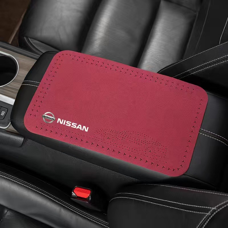 Suede Center Console, Universal Armrest box pad - 1