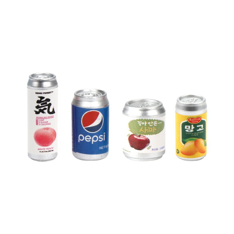迷你过家家饮料瓶 易拉罐食玩仿真diy超市便利店模型场景布局摆件|undefined