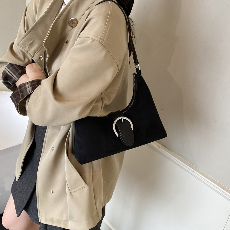 高级感小众磨砂腋下包包女2025新款时尚百搭单肩斜挎包复古手提包|undefined