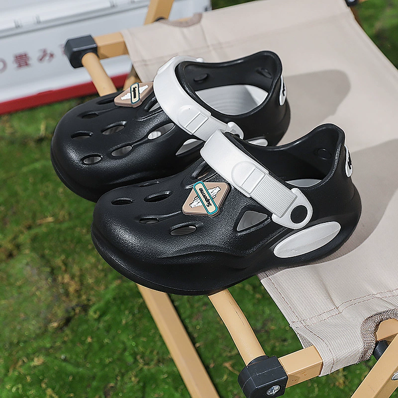 Children's summer shoes indoor for boys, non-slip beach slide, slippers, soft sole