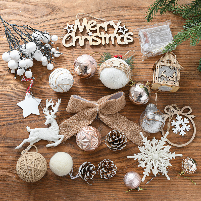 Hong Kong Heng nuevo árbol de Navidad decoración colgante accesorios paquete con 45/60/90cm árbol de Navidad accesorios de decoración