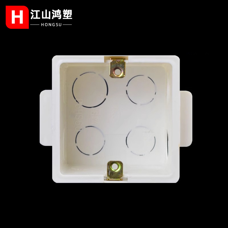 Caja de enhebrado de pvc 86 tipo de enhebrado caja de alambre integrado con conector de peine de copa caja inferior oculta hogar caja de enhebrado ignífugo