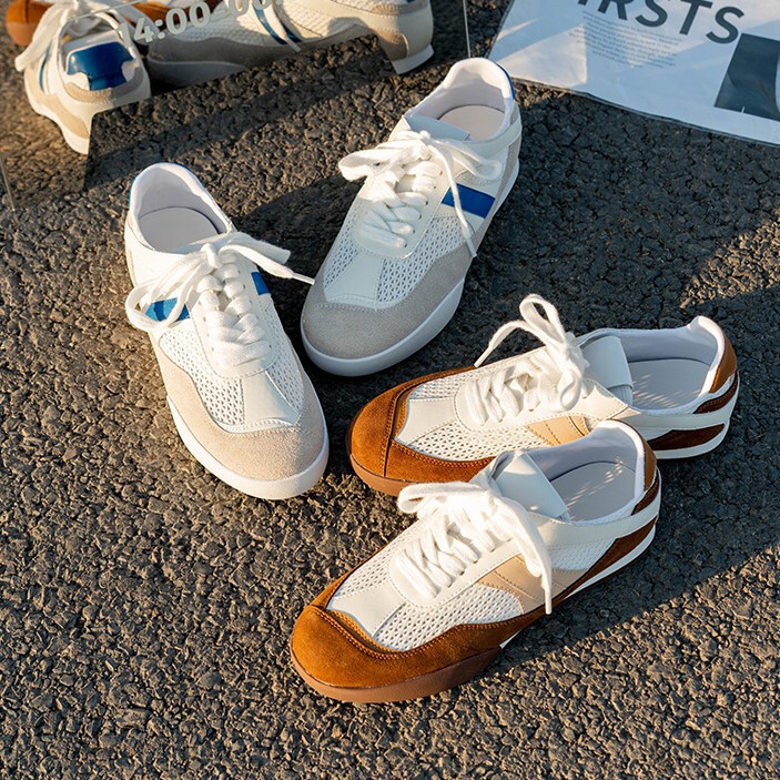 Super Stylish White Sneakers for Women, Perfect for Pairing with Skirts, Thick-Soled, Comfortable, Breathable Summer Sneakers, Casual Shoes for Women Super Stylish White Sneakers for Women, Perfect for Pairing with Skirts, Thick-Soled, Comfortable, Breathable Summer Sneakers, Casual Shoes for Women
