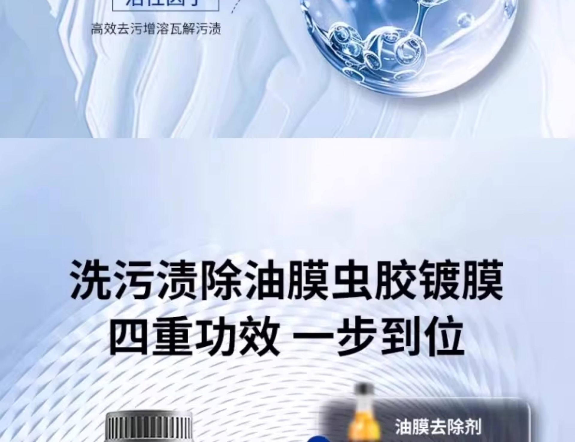 Rongli Oil Film Remover, Insect Residue Glass Cleaner, Winter -40 ℃ Large Capacity Car Windshield Washer Fluid for All Seasons