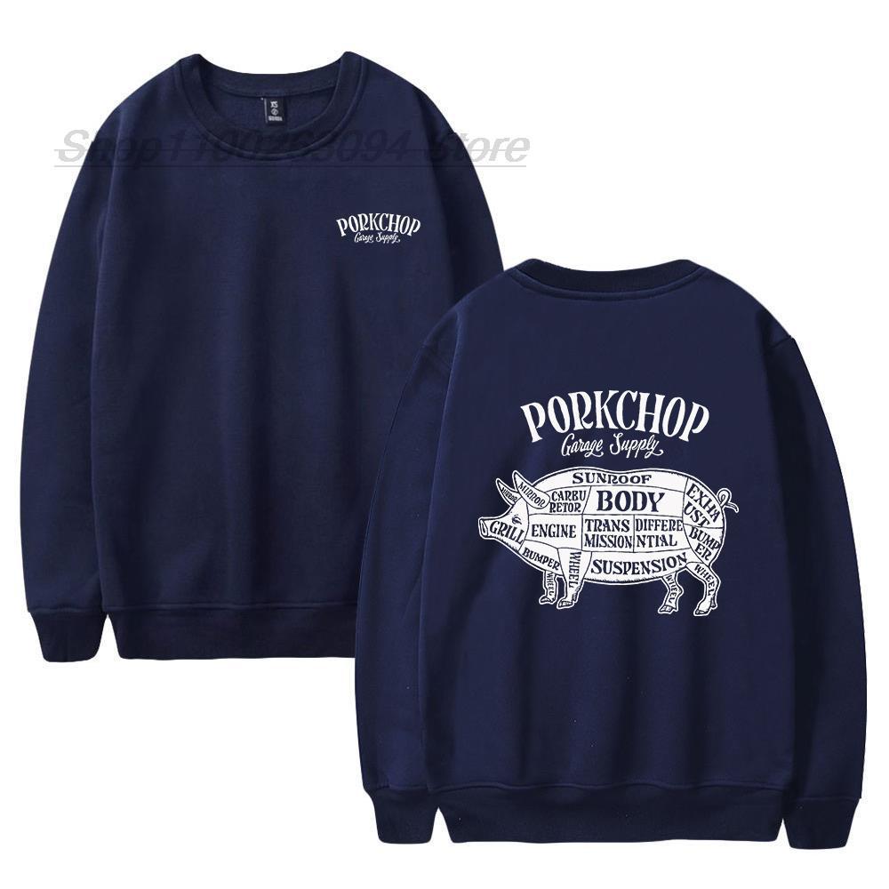 PorkChop Garage Red Sweatshirt Men's Women's Print Pullover