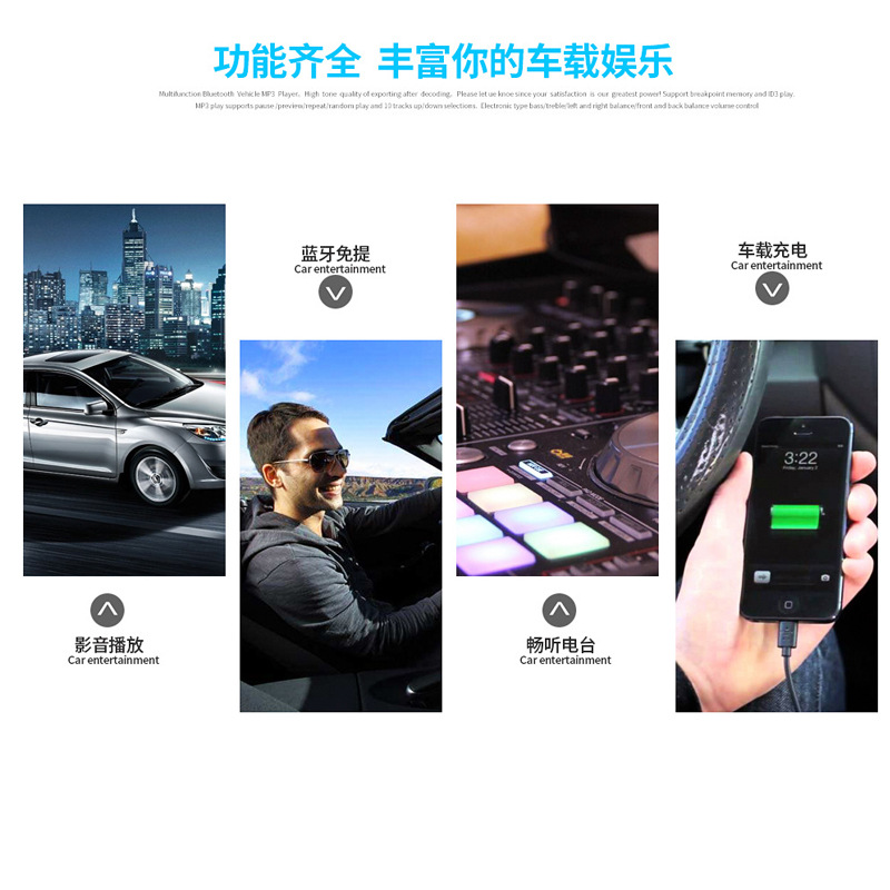 Single-DIN Car DVD Player with Bluetooth, Card Slot, FM Radio, 12V Car MP3, Dropshipping 9900B