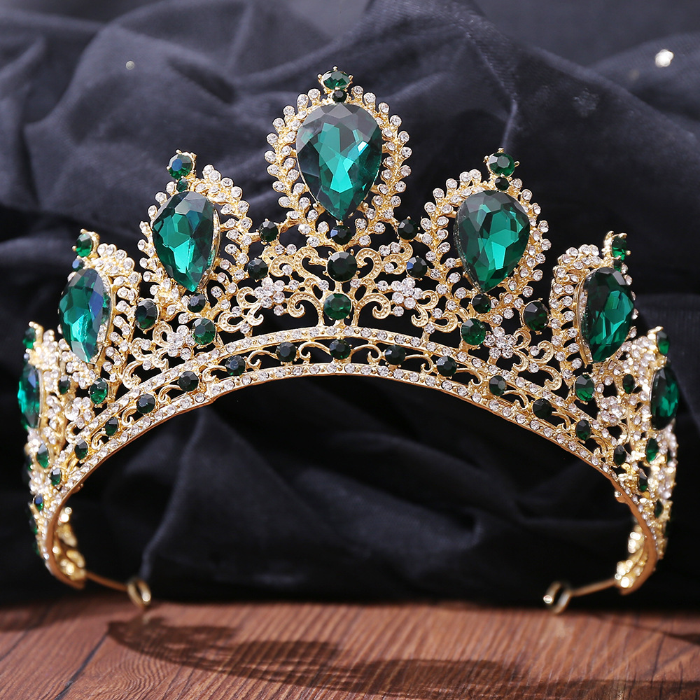 410g Weight Crown Hair Accessories Type 1 Piece Quantity Wedding, Birthday, Festival Occasion Alloy Material Crown Pattern Women's Gender Diamond Design Elegant, Romantic Style Elegant Romantic Women's Crown Alloy Diamond Crown 无