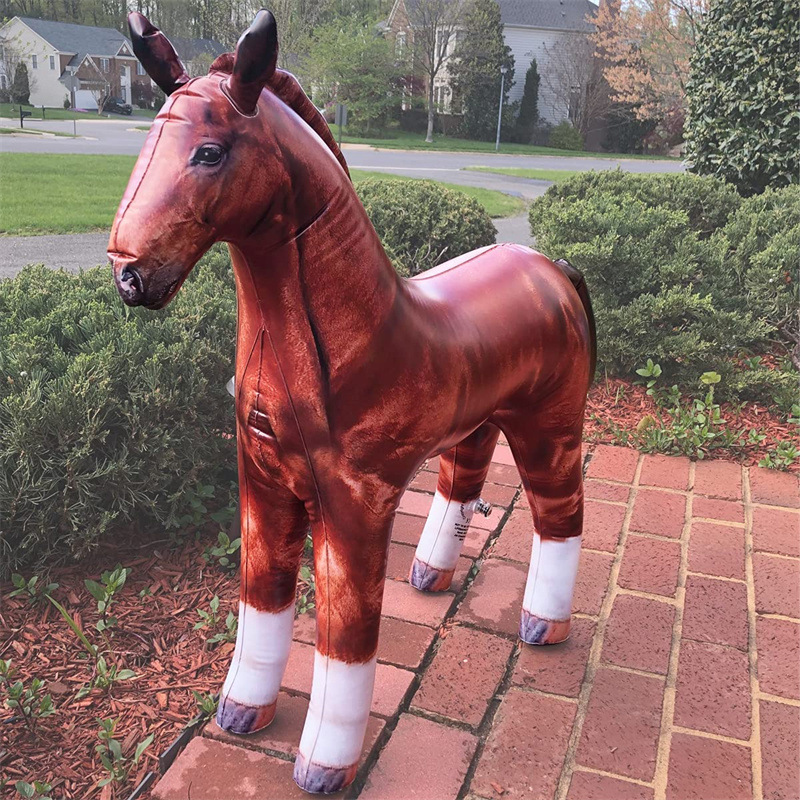 充气马模型广告展示气模儿童小马派对道具生日卡通动物野马玩具