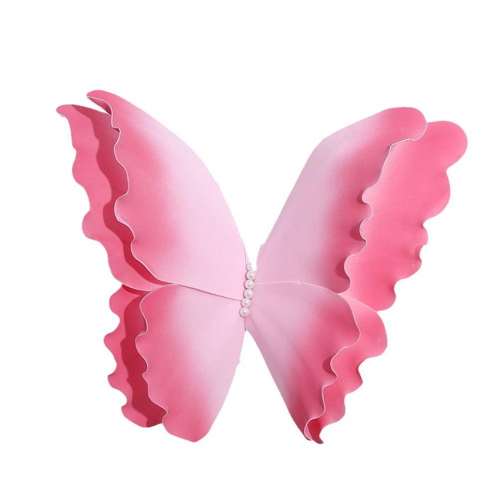 Simulación transfronteriza espuma gradiente mariposa colorido DIY estética props decoración boda diseño de escena al aire libre