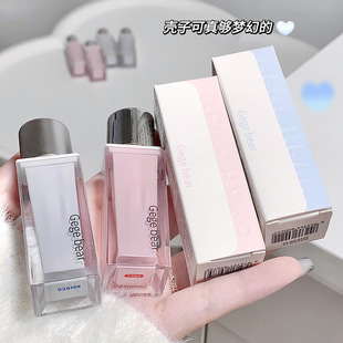 Gege bear mirror water gloss lip glaze velvet matte matte lip mud high color value white pure cheap lipstick
