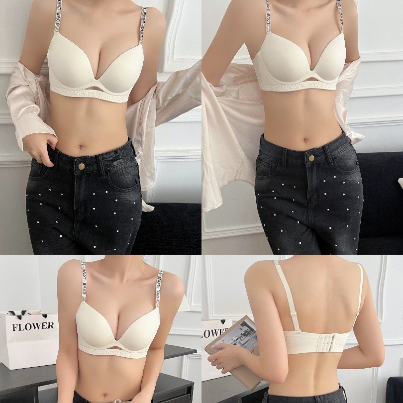 Venta directa de fábrica comercio electrónico transfronterizo Sudeste de Asia Vietnam Tailandia damas pecho pequeño simple sujetador de colección lateral
