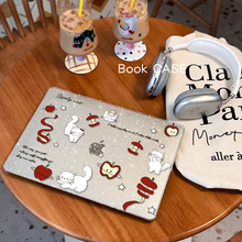 跨境新款Mac保护套透明细闪苹果小猫笔记本保护壳防刮苹果保护壳