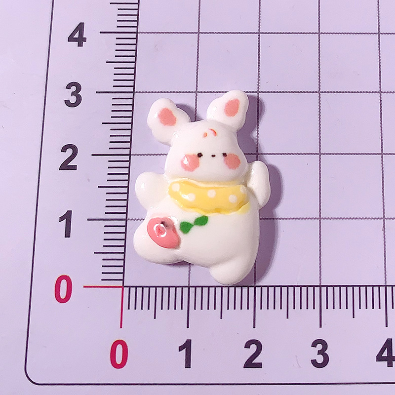 Nueva excursión de primavera conejo bricolaje accesorios de resina pegamento crema para teléfonos móviles accesorios para el cabello colgantes agujeros hebilla de zapatos materiales hechos a mano