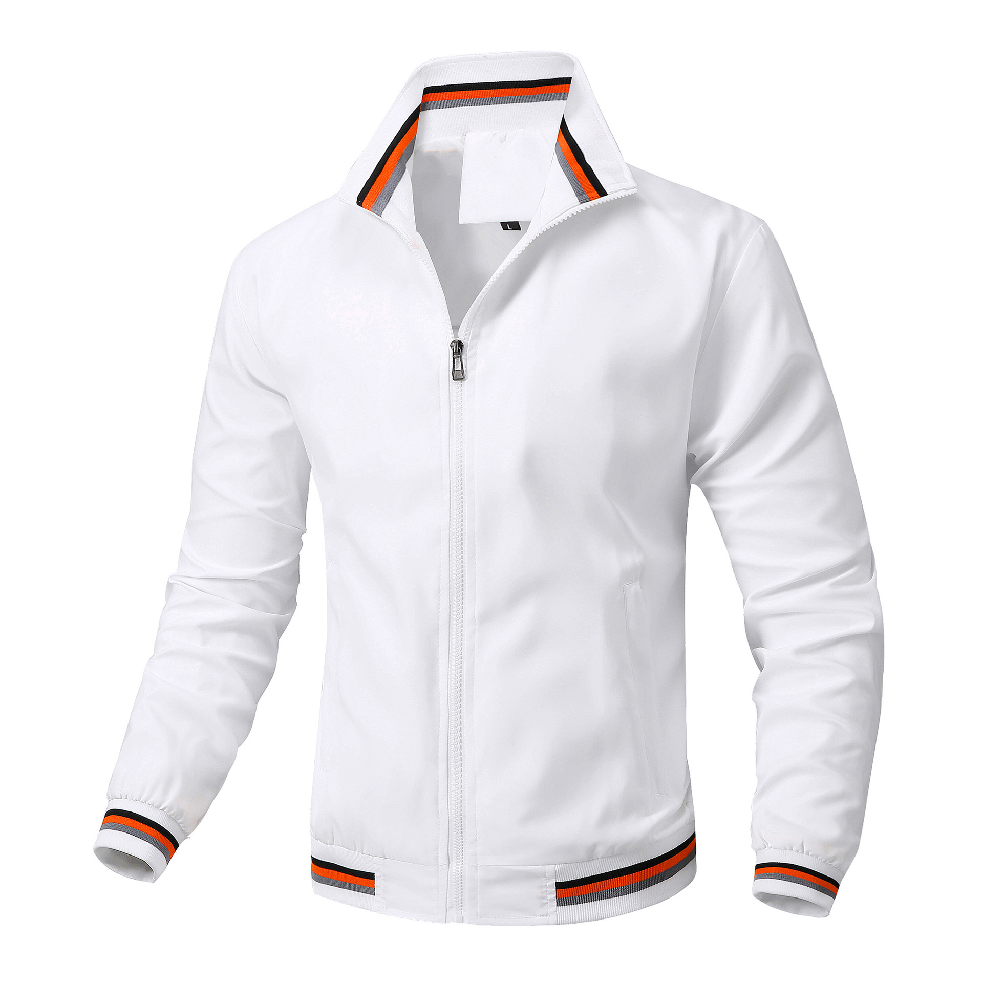 Nuevo Amazon deseo transfronterizo Comercio exterior chaqueta casual más tamaño hombres primavera y otoño deportes color sólido hombres chaqueta hombres