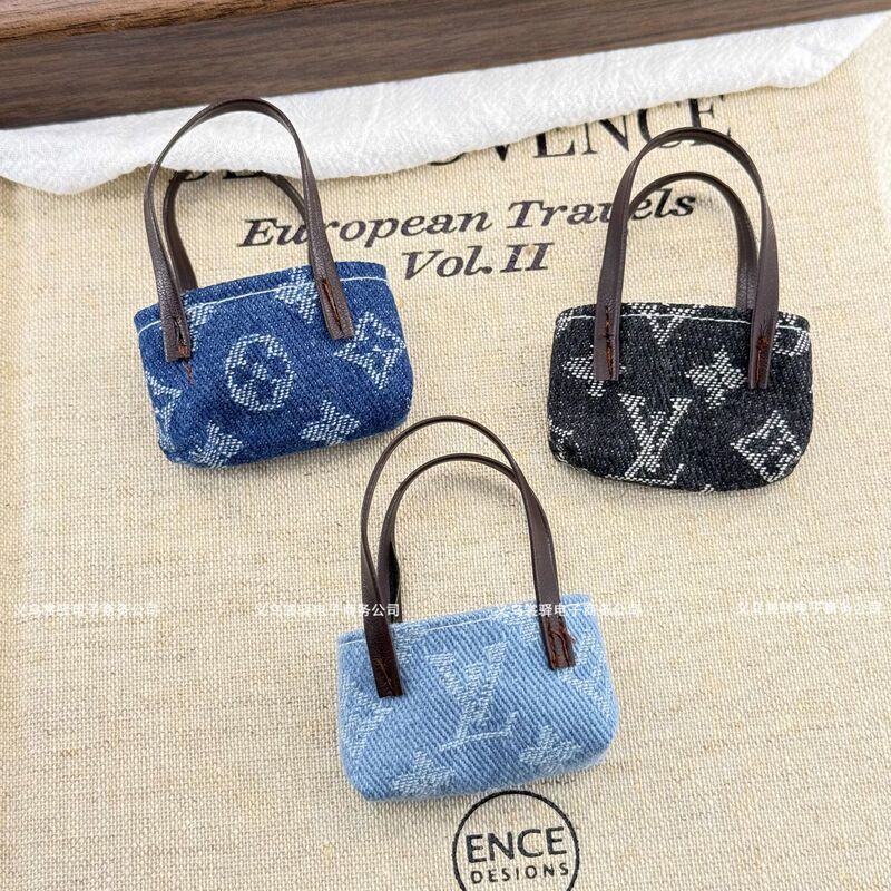 Long-Legged Kt Shoulder Bag 10cm Baby Clothes Bag Denim Zsiga Decorative Bag Doll Doll Bjd Doll Denim Bag Long-Legged Kt Shoulder Bag 10cm Baby Clothes Bag Denim Zsiga Decorative Bag Doll Doll Bjd Doll Denim Bag