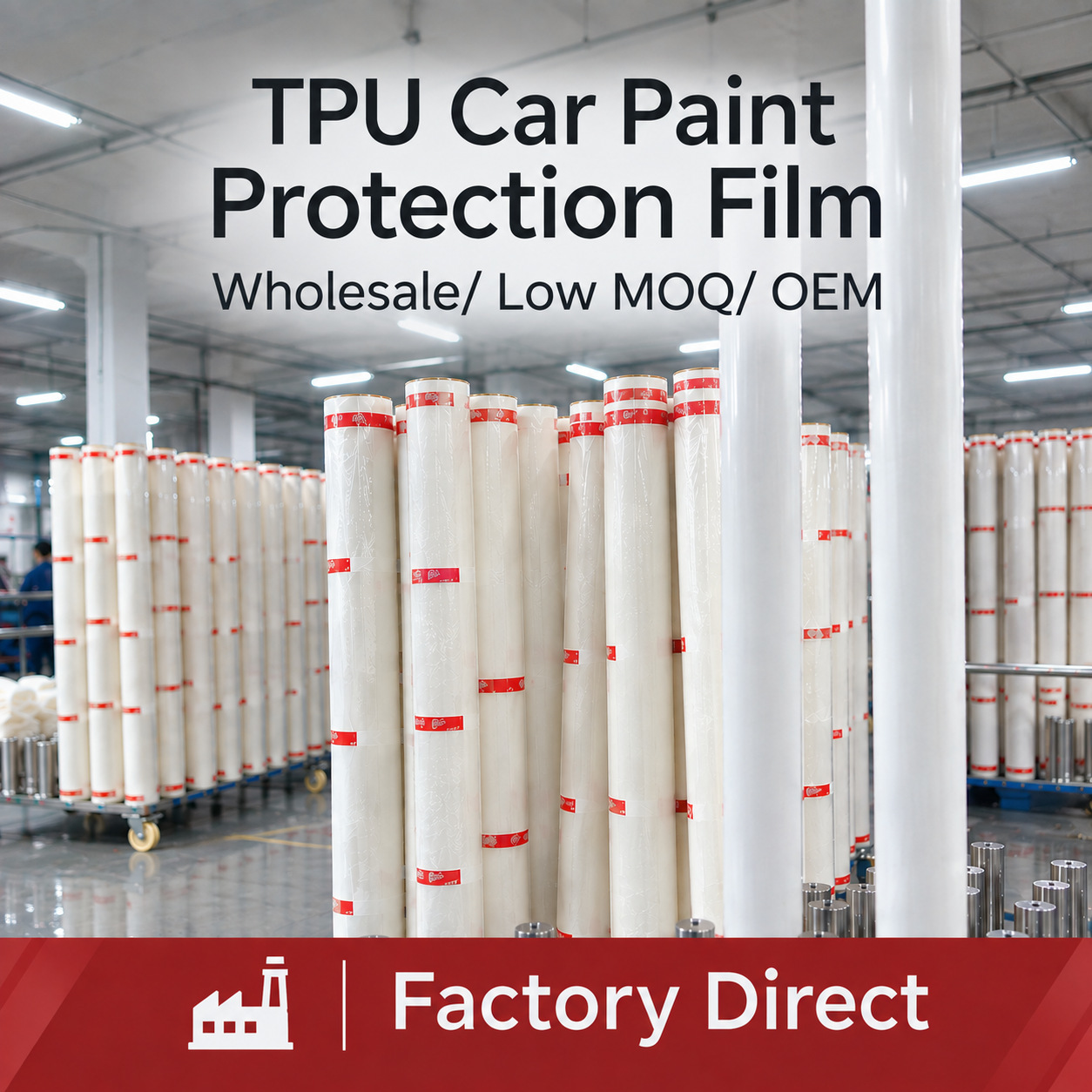 Anti‑Yellowing TPU PPF Glossy Car Paint Protection Film for Car Paint Protection
