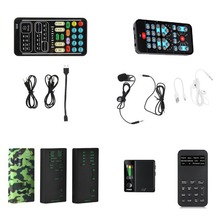 跨境手机电脑声卡变声器电竞吃鸡游戏户外抖音主播K歌录音变声器