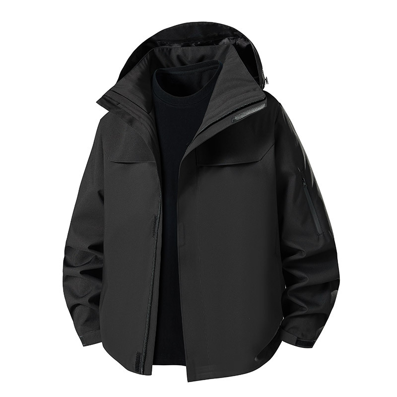 Water-Repellent, Windproof, Breathable Autumn Jacket, Mountaineering Clothing, Printed Logo, Company Group Uniform, Single-Layer Softshell Jacket