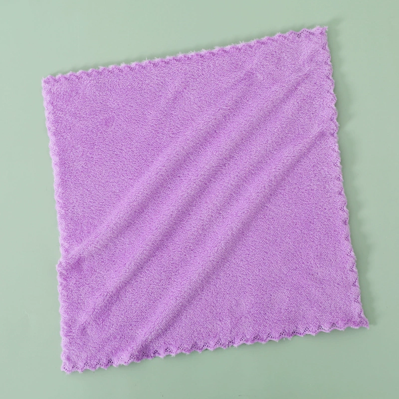 Coral scarf for kindergarten, soft towel for face washing for home use, wholesale, water absorbent