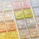 Spring and Summer small fresh design quicksand magic letter square earrings earrings hair accessories female DIY jewelry accessories wholesale