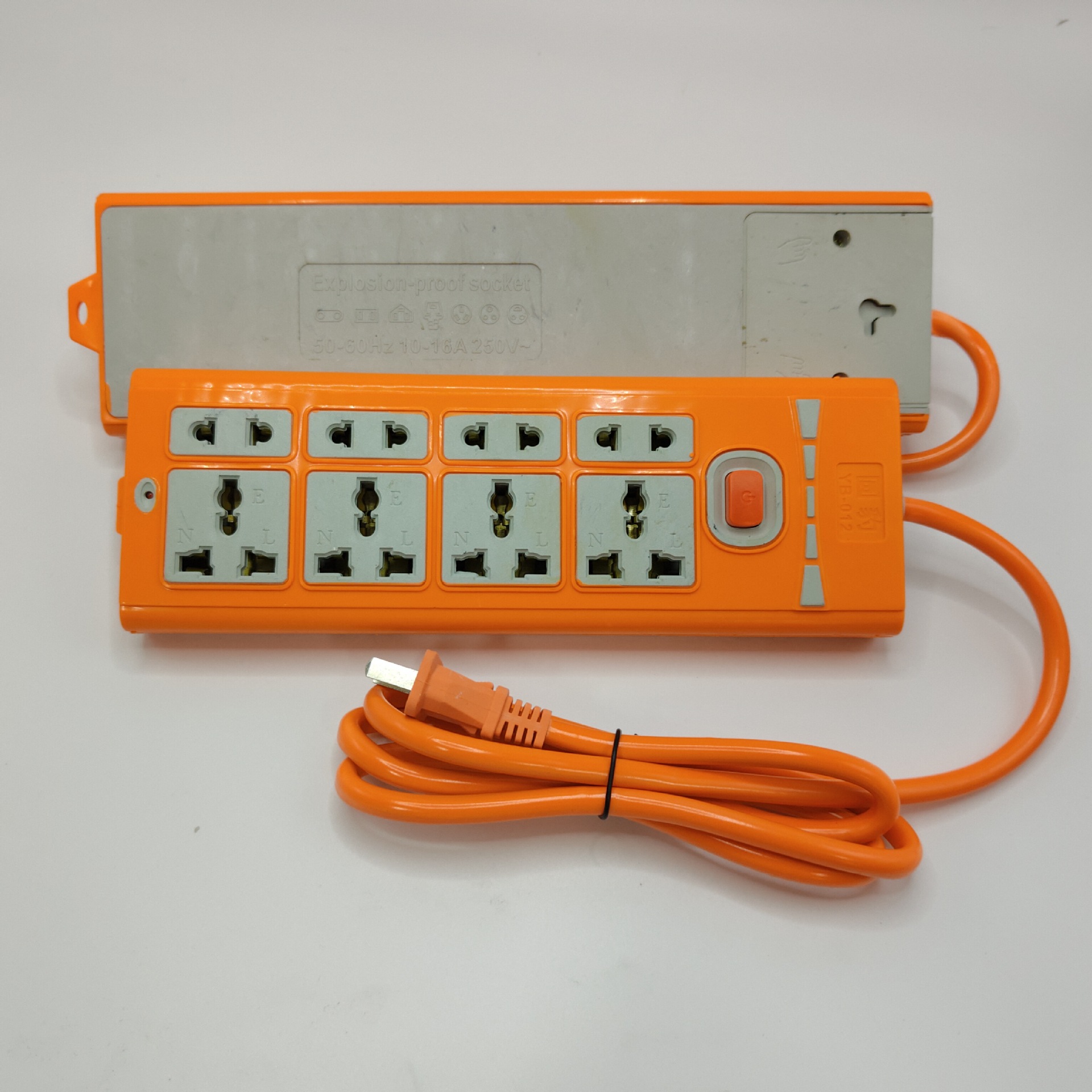 外贸排插两插头大功率接线插板8位20孔2米3米5米10米接线板带开关