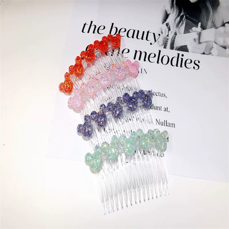 Летние детские мультяшные ногтиSequins, с маленькими медведями
