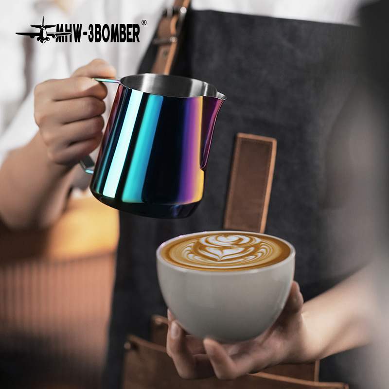 MHW - 3BOMBER bombarder GT taza de café italiano en forma de U boca de taza de burbuja de leche profesional