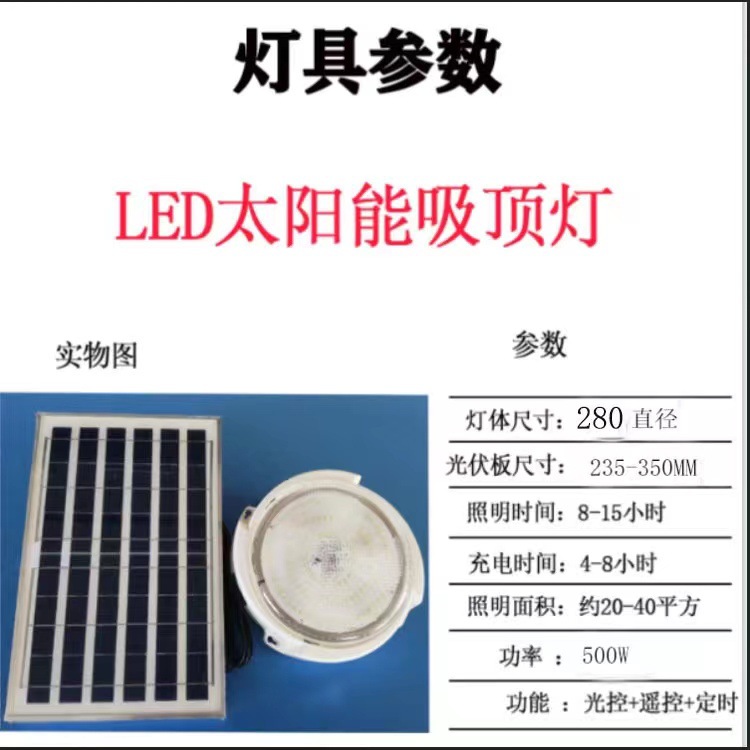 Comercio electrónico transfronterizo lámpara solar lámpara de techo solar hogar iluminación interior Super brillante balcón pasillo luz del pasillo