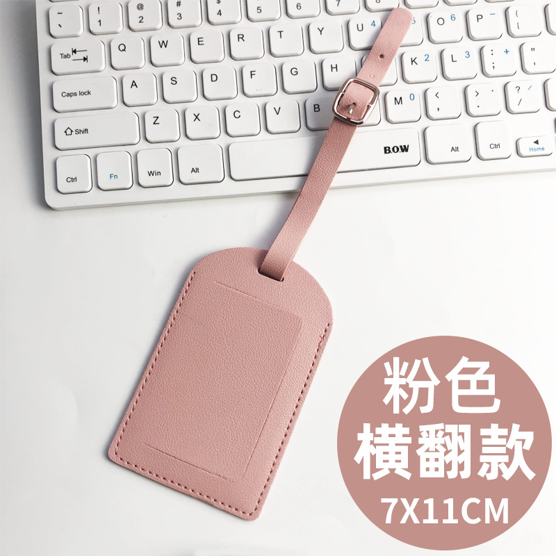 Transfronterizo spot multicolor, dos tipos de tapa plana, tarjeta de embarque de cuero gruesa con firma impresa en papel, tarjeta de equipaje pu