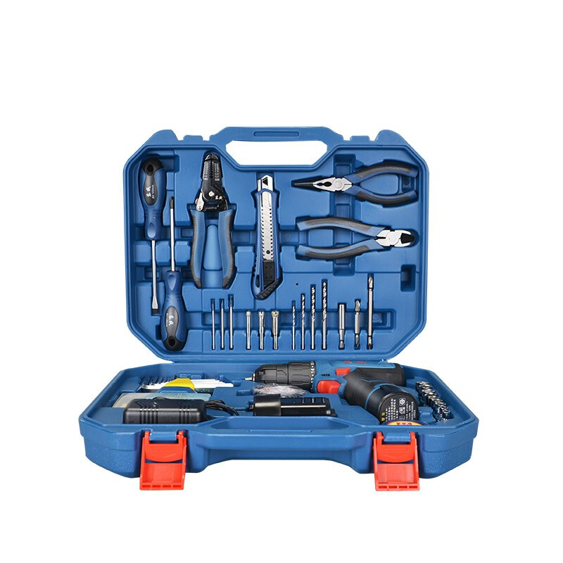 Dongcheng perforador eléctrico destornillador eléctrico 16V recargable multifuncional doméstico rodante pequeño taladro de pistola Dongcheng litio mano eléctrica