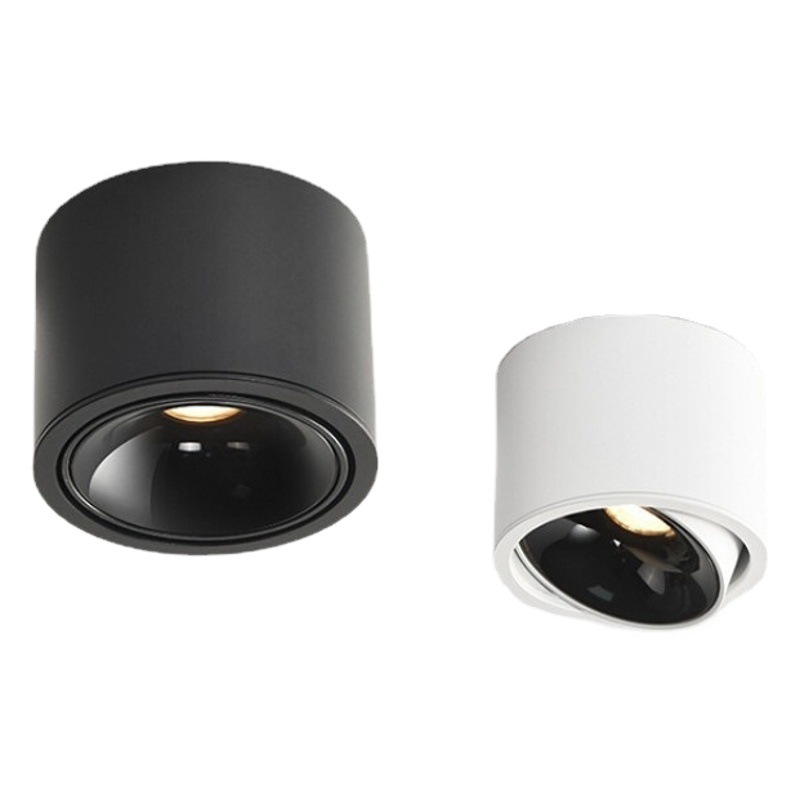 Foco de montaje abierto Ajustable ultrafino LED antideslumbrante hogar sala de estar dormitorio pasillo sin orificios foco de montaje abierto