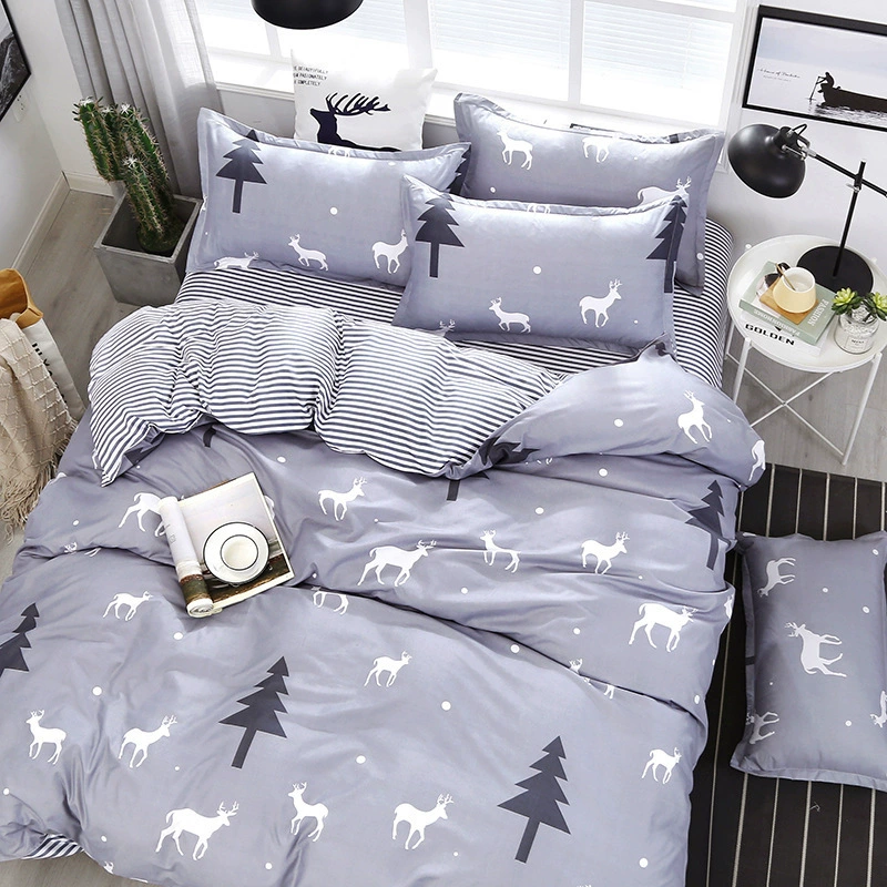 Duvet Cover Bedding Set, 4-piece Winter Bedspread Set, Multiple Patterns, Various Sizes
