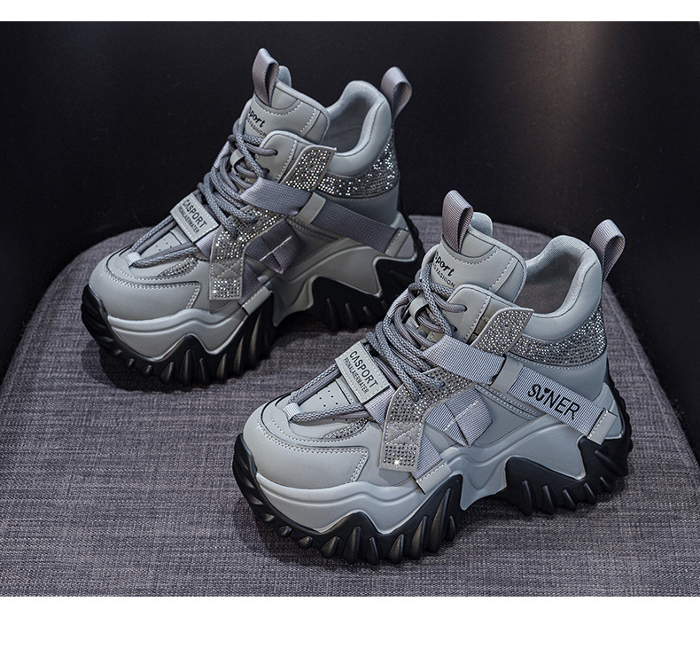 Giày sneaker nữ đế dày phong cách Hàn Quốc, lót lông cừu giữ ấm, tăng chiều cao — M2993 Trắng một lớp, M2993-1 plus nhung xám, M2993 plus trắng nhung, M2993-1 plus nâu nhung chi tiết 32