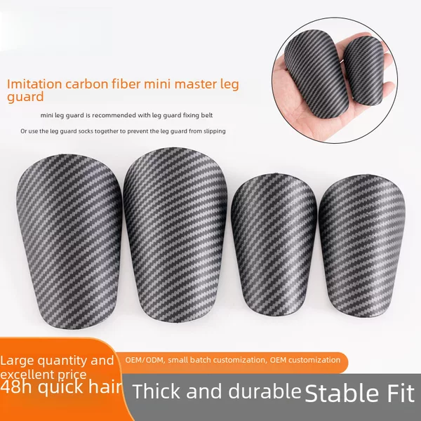 Carefully Selected Pbt Adult Football Shin Guards, Children's Carbon Fiber Imitation Mini Shin Guards, Thin Insert Protective Gear Equipment Factory