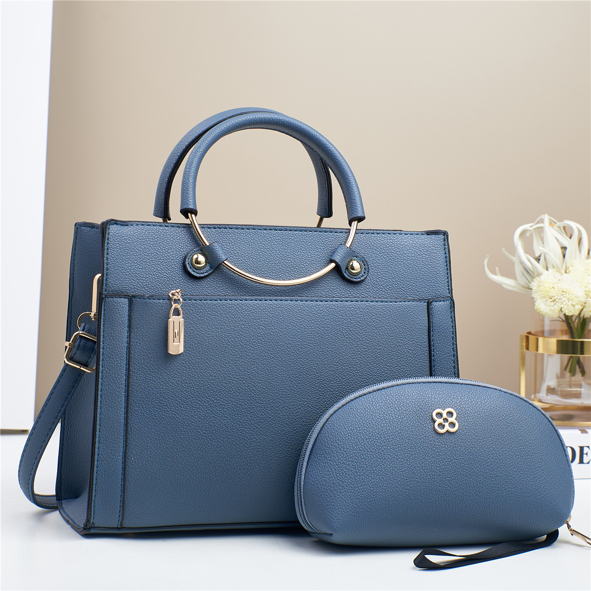 Taizhou bolsos de mujer texturizada bolsos de mano bolsos de hombro de gran capacidad bolsos de comercio exterior bolsos de color sólido