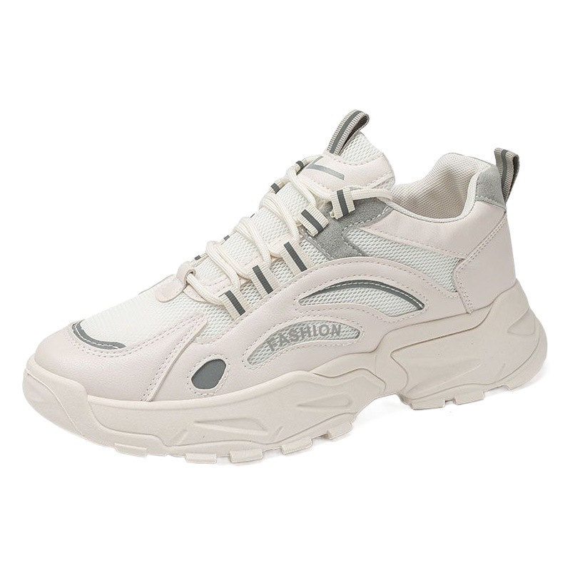 Zapatos de primavera para hombres 2024 Nuevos zapatos de malla transpirable de moda para hombres con plataforma deportiva casual zapatos de moda para papá