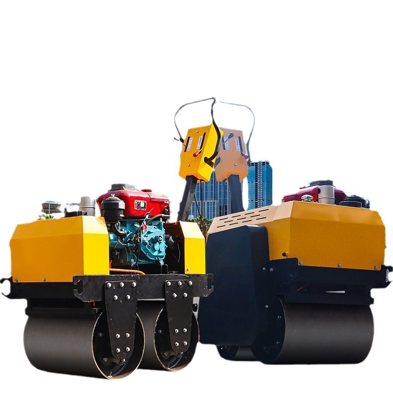 compactación mini diesel compactación de rueda de acero de césped de acero de 1 tonelada de rueda de acero de 1 tonelada de empuje de mano