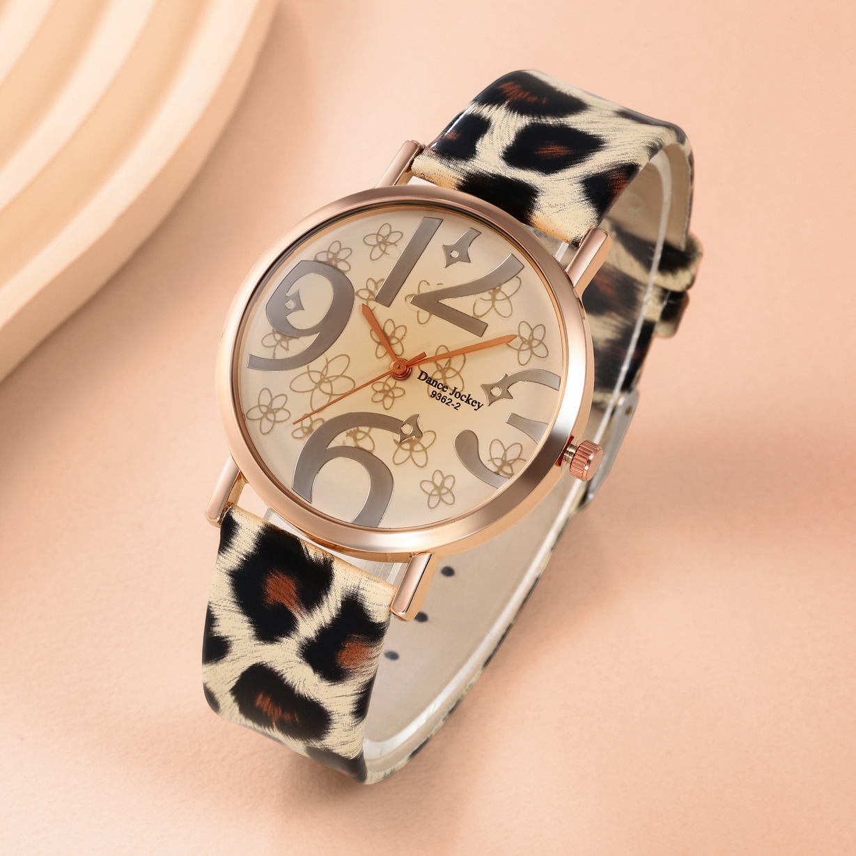 European Standard Eco-Friendly Watch, Foreign Trade Leopard Print Strap Watch, Fashionable Women's Watch, Large Number Casual Watch