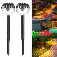 Solar lawn lamp, outdoor courtyard lamp, villa garden layout, household outdoor waterproof light and shadow in-ground landscape lamp